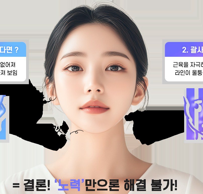 갸름한 얼굴형의 여성 인물 사진