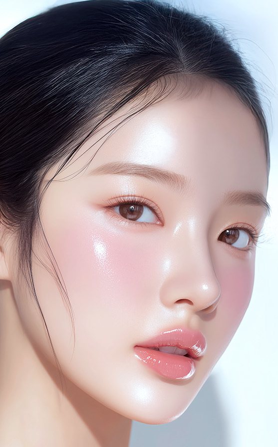 코끝과 콧대 모델(왼쪽)