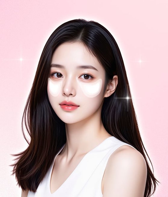 앞광대 볼륨이 강조된 모델