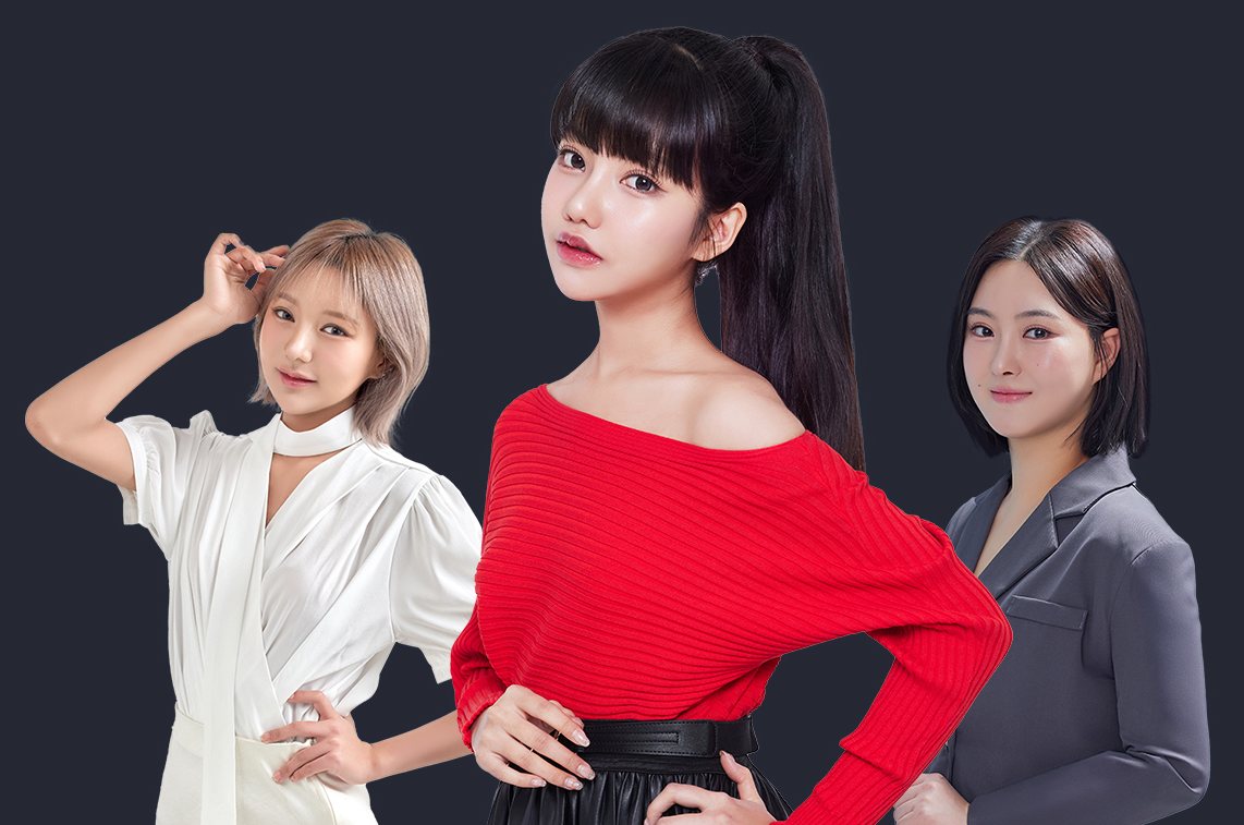 맥미걸 출연자 세 명 단체 사진