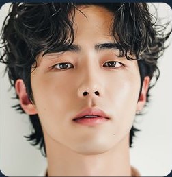 윤곽의 입체감 — 남성 모델 정면