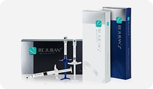 리쥬란(REJURAN) 제품 상자와 주사기