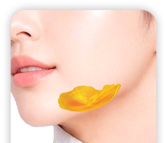 턱 밑 침샘 위치 표시(여성 옆얼굴)