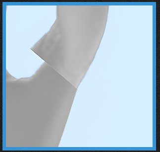 쉐이빙 후 매끄러운 광대 라인 도식